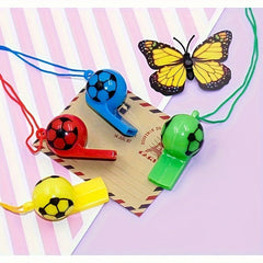 1pc 4 10pcs Football Whistle Plastic Smiley Whistle Referee Whistle