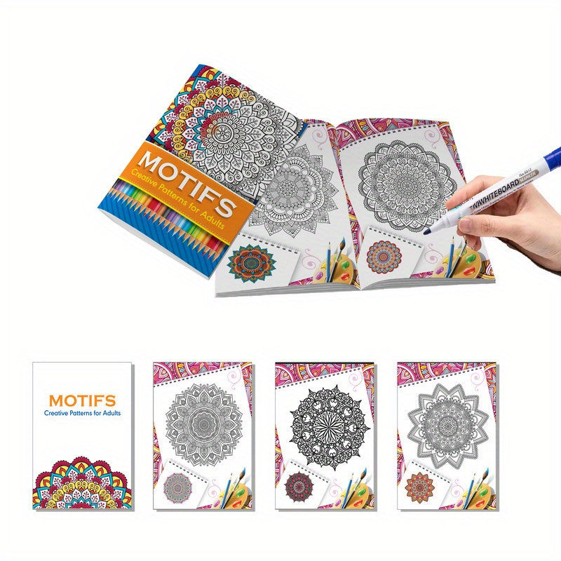 Animal Designs Coloring Book 32 Sheets - Relaxing Art Supplies for Stress Relief