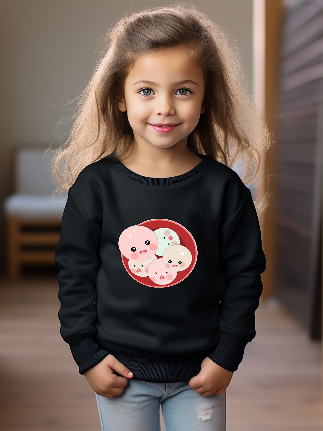 Sweet Dumpling Graphic Sweatshirt Comfy Pullover Kids Clothes Gift