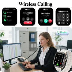 Unisex Smartwatch Wireless Calling Sport Mode Fashionable Wrist
