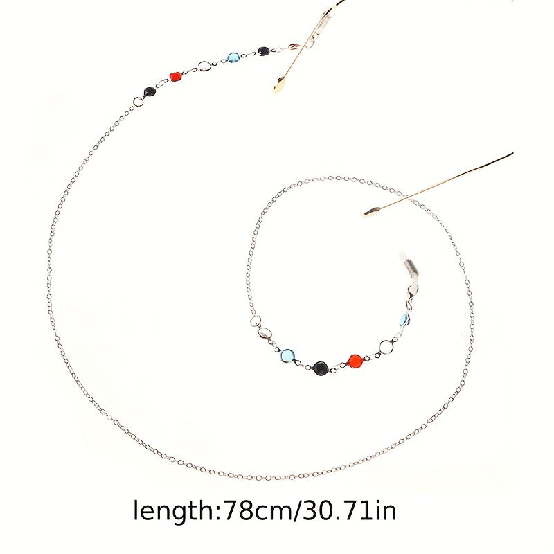 Crystal Glasses Chain Stylish Lanyard Strap Face Covering Accessory