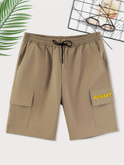 Men's Cargo Shorts with Drawstring Waist