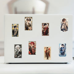 48pcs Anime Cartoon Stickers Pack for Laptop Luggage Bike Notebook Decoration