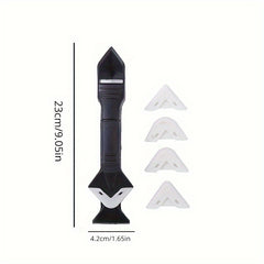 3 in 1 Silicone Caulk Tool Kit Stainless Steelhead Caulk Remover & Sealant