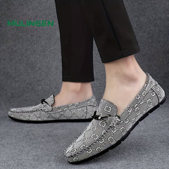 Men's Slip On Bit Loafer Shoes Soft Sole Anti skid Dress Shoes