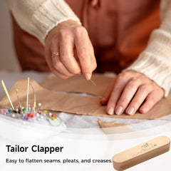 Hardwood Tailor Clapper for Quilter Pressing & Seam Flattening