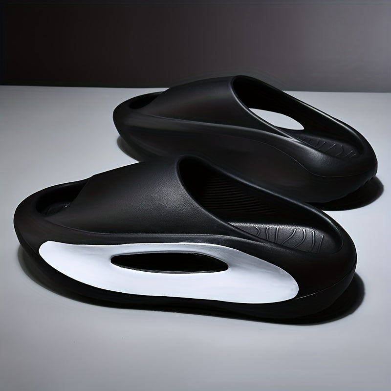 Men's Non Slip Platform Slides Soft Sole Cloud Slides Indoor Outdoor