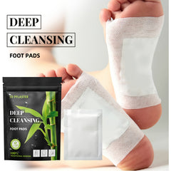 10pcs Bamboo Charcoal Deep Cleaning Foot Stickers