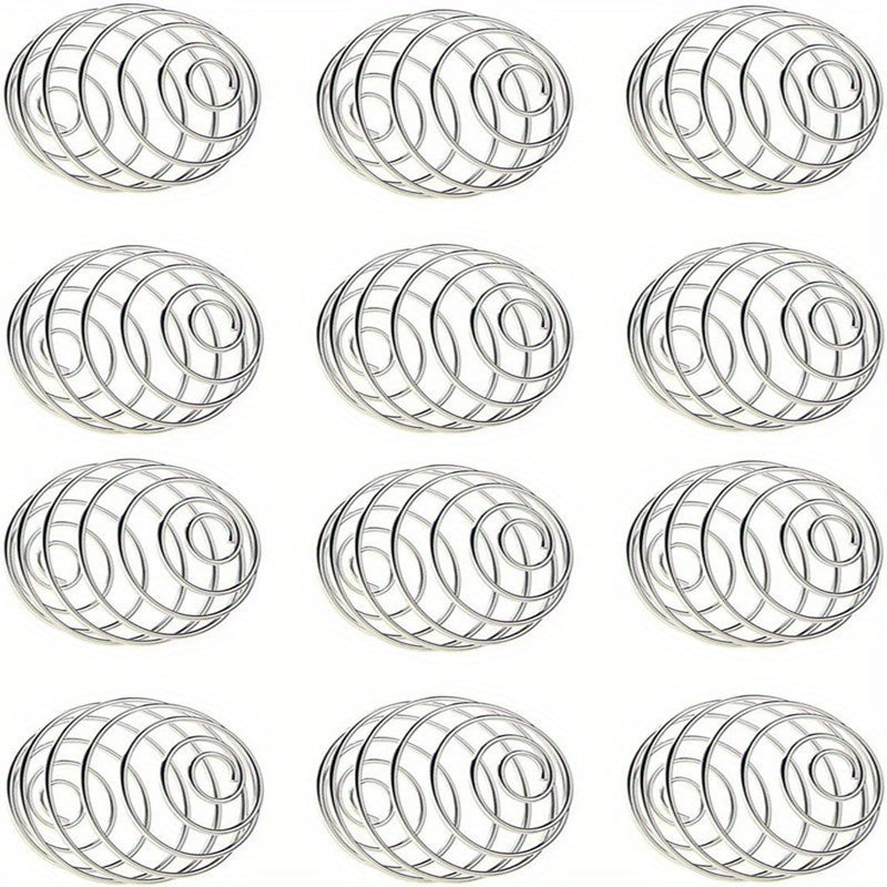 12pcs Stainless Steel Spring Ball Mixing Wire Ball for Shaker Cup & Bottle