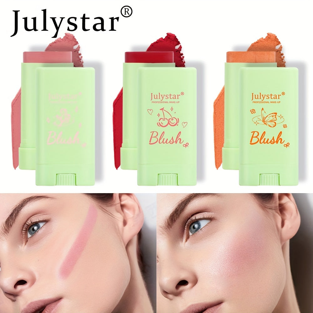 3 Colors Highlight Blush Stick Contouring Brightening Makeup for Cheeks
