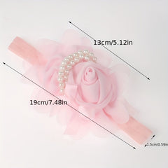 Pearl Flower Headband for Baby Girls