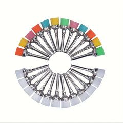 100pcs Dental Prophy Brush Colorful Nylon Polishing Brush