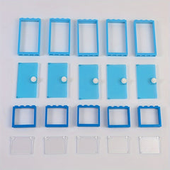 Building Blocks 25pcs Windows Doors DIY Toys City Friends Blocks Parts House