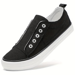 STQ Slip On Shoes Women Casual Canvas Shoes With Memory Foam
