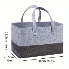 Large Capacity Felt Shopping Bag Tote for Toy Book Storage