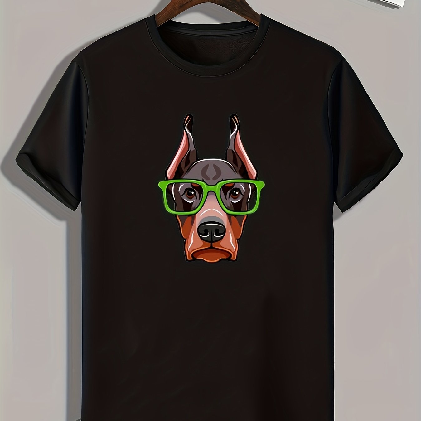 Dog Print Men's Graphic T shirt Casual Comfy Tees For Summer