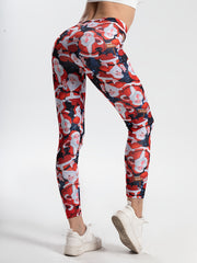 Women's Santa Claus Print Yoga Leggings Stretchy Activewear