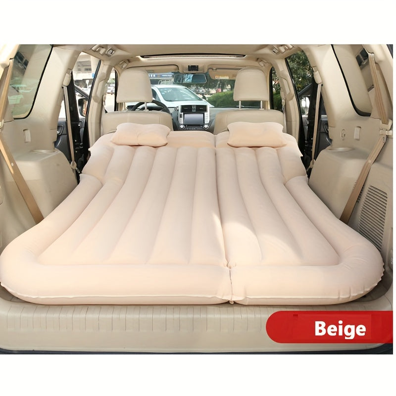 Inflatable Flocking Cloth SUV Car Travel Bed for Adults