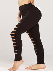 Ripped High Rise Fitness Leggings