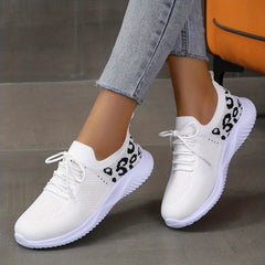 Leopard Print Sock Sneakers Lightweight Sports Shoes
