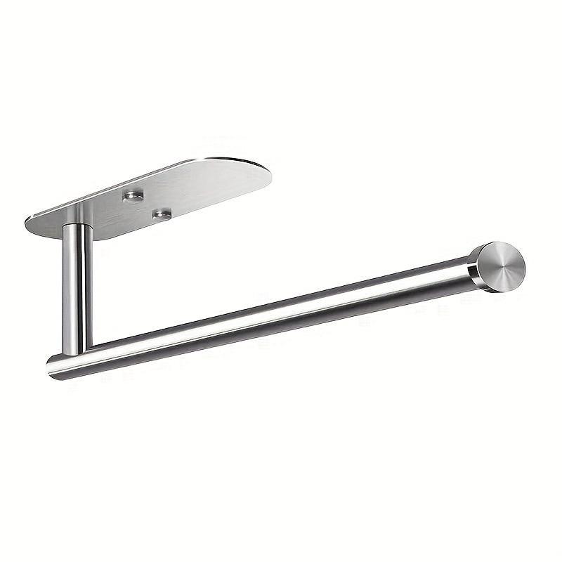 Stainless Steel Wall Mounted Towel Holder, No Drilling, Towel Rack