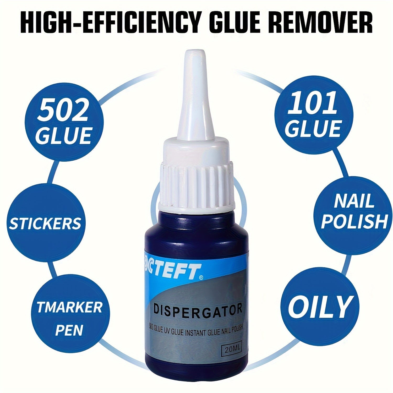 20ml Adhesive Remover 502 Cleaner for Screens, Furniture, Floor