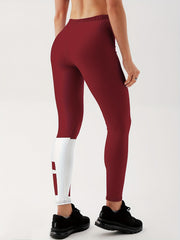 Letter Graphic Yoga Leggings High Waist Workout Running Sports Tight Pants
