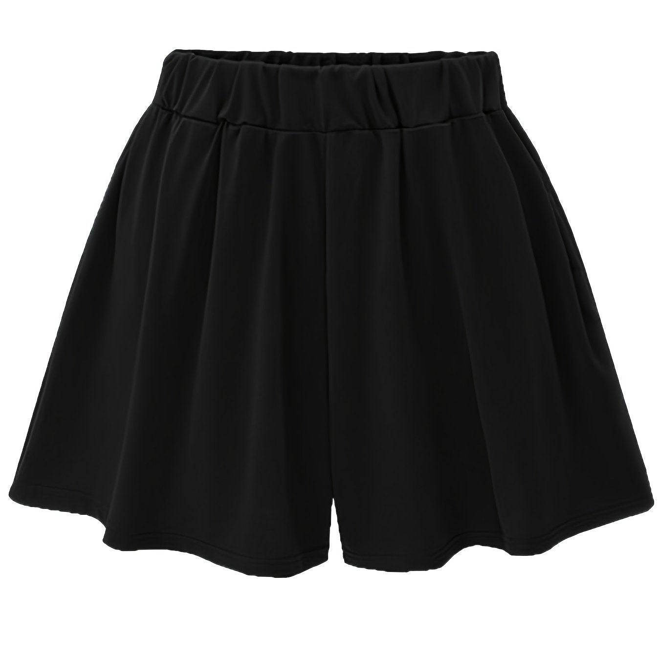 Women's Plus High Rise High Stretch Basic Shorts