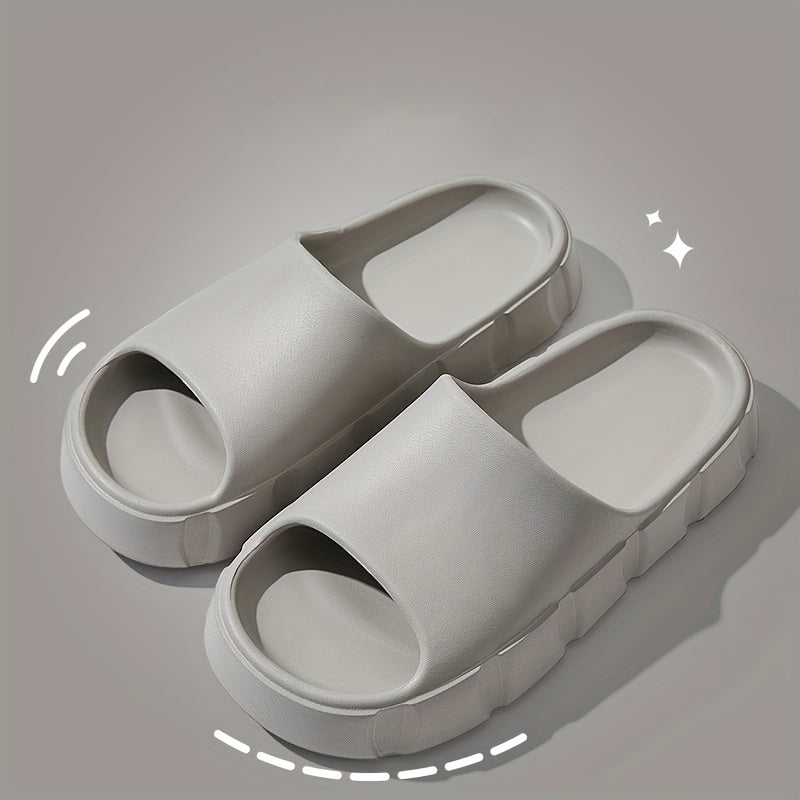 Men's Non Slip Pillow Slides Open Toe Slippers