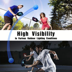 6pcs Pickleball Balls with Mesh Bag for Training