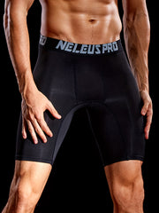 Men's Quick Dry Compression Boxers - Solid Breathable Stretch S