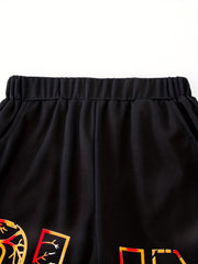 CLIM MOUNTAINS Boys Comfortable Creative Shorts for Summer Outdoor, Quick-drying
