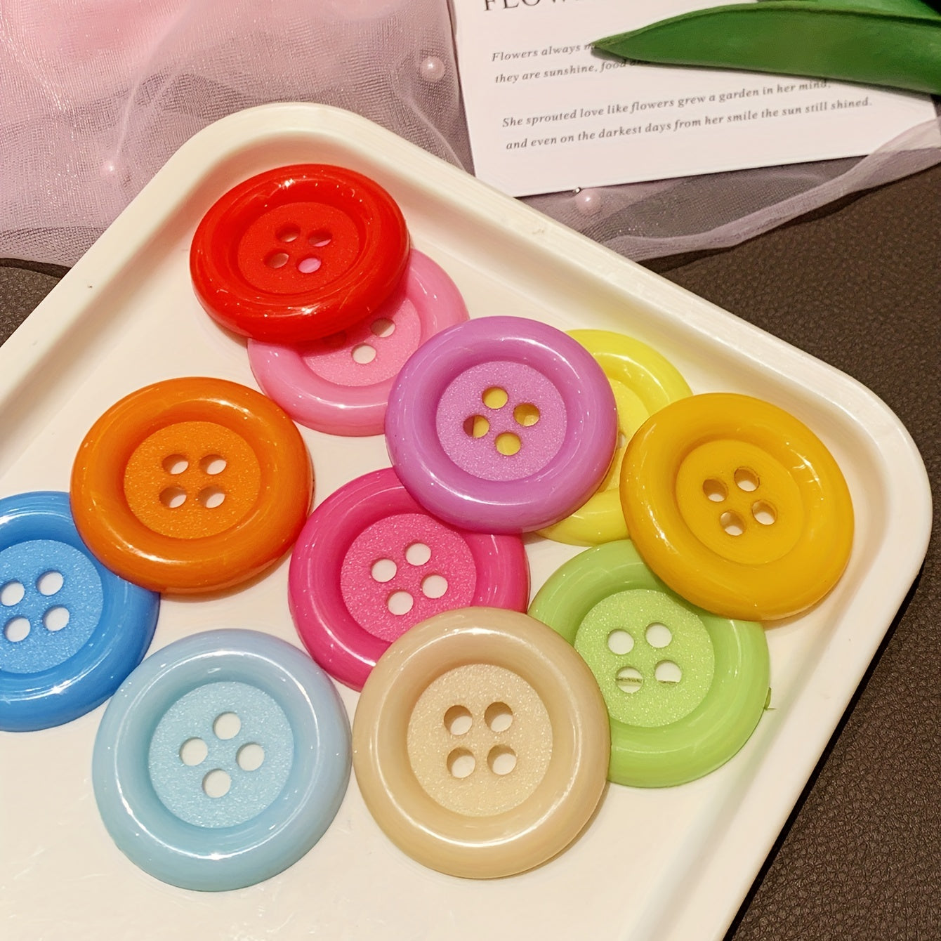 10pcs 4 Large Toy DIY Decorative Button Random DIY Clothing Decoration