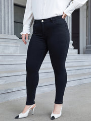 Button Fly Slim Fit High Stretch Jeans
