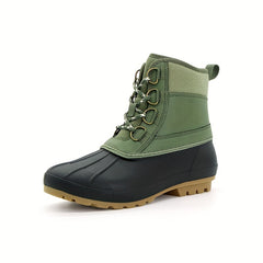 Men's Snow Boots Non Slip Lace Up Shoes For Outdoor Activities