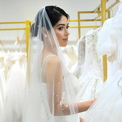 3D Floral Bridal Veil Headpiece Hand Wash Wedding Accessory