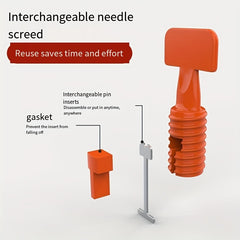 300pcs Tile Leveling Steel Needle 304 Reinforced Floor T-shaped Nail