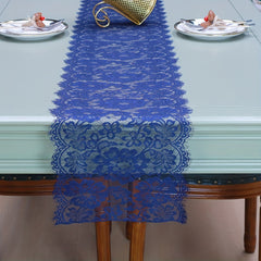 Lace Table Runner Polyester Flower Scalloped Edge Home Holiday Decoration