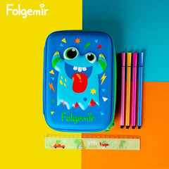 Kids Cartoon Pencil Case Hard Pen Case Educational Painting Bag