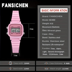 Pink Electronic Children's Watch with Alarm