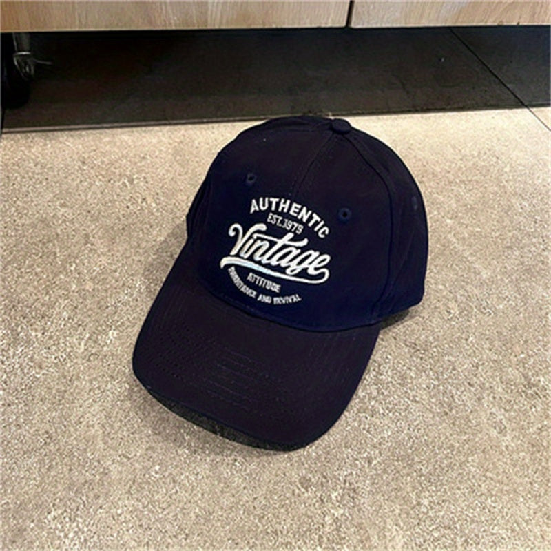 Vintage Letter Embroidery Baseball Cap Hip Hop Sun Hat Adjustable
