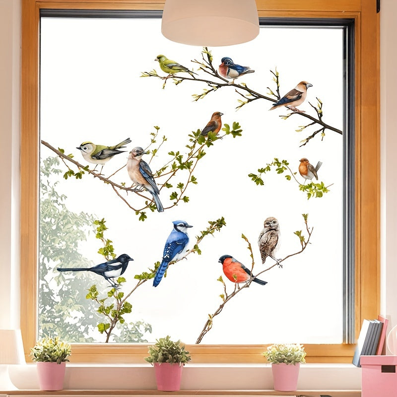 Branches & Birds Window Sticker - Reusable & Removable