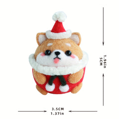 Wool Needle Felting Kit for Beginner Cat and Dog Plush Toys DIY Craft Material