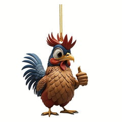 Chicken Acrylic Car Ornaments Christmas Easter Home Decor