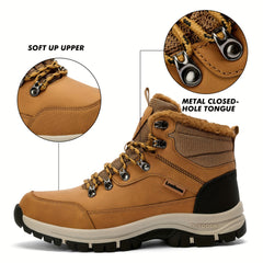 Women's Lace up Fleece Lining Winter Work Boots