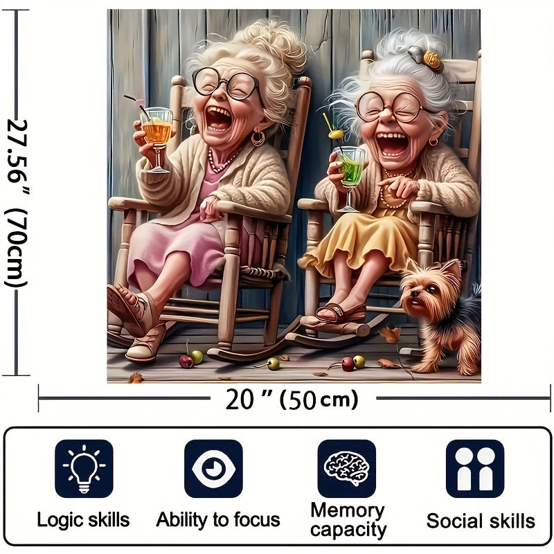 Grandma's Lazy Time Jigsaw Puzzle - Easy DIY