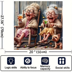 Grandma's Lazy Time Jigsaw Puzzle - Easy DIY