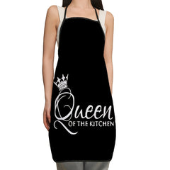 Polyester Apron with Letter Phrase Print - Waterproof Waist Apron