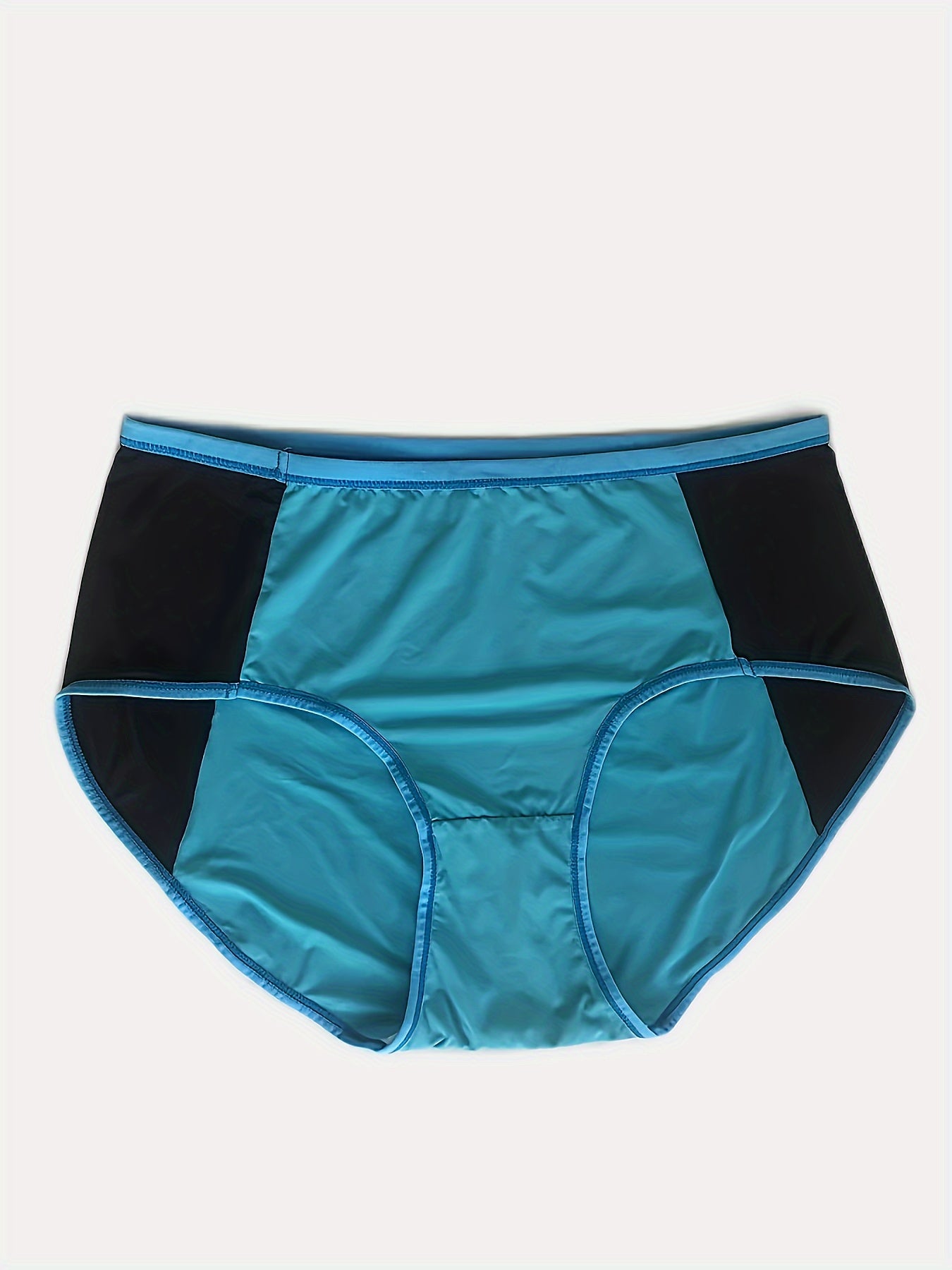3 Pack Plus Size High Waisted Briefs Set Women's Plus Comfort Panties