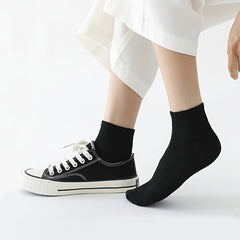 12 Pairs Solid Short Socks Breathable Low Cut Women's Stockings